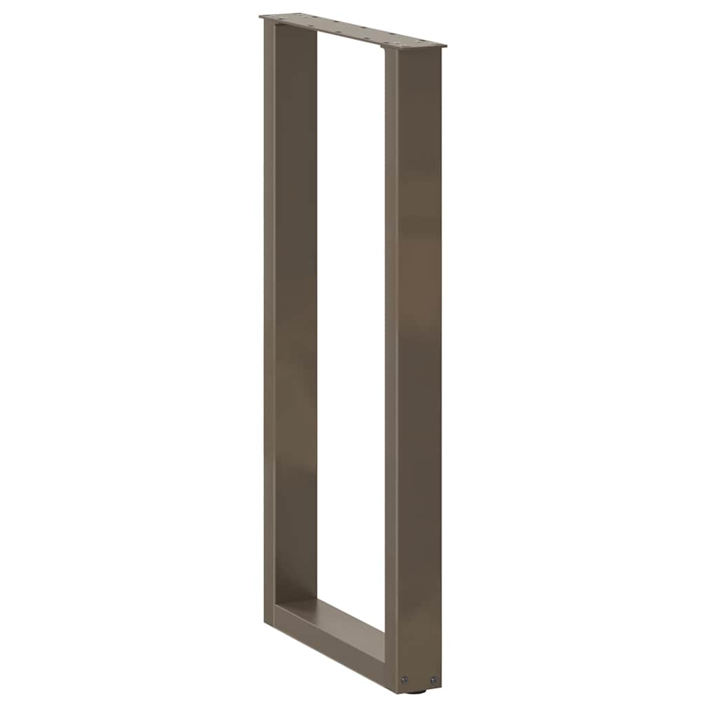 Noge za barski stol U-oblika 2 kom Prirodni čelik 50 x (100-101) cm Čelik