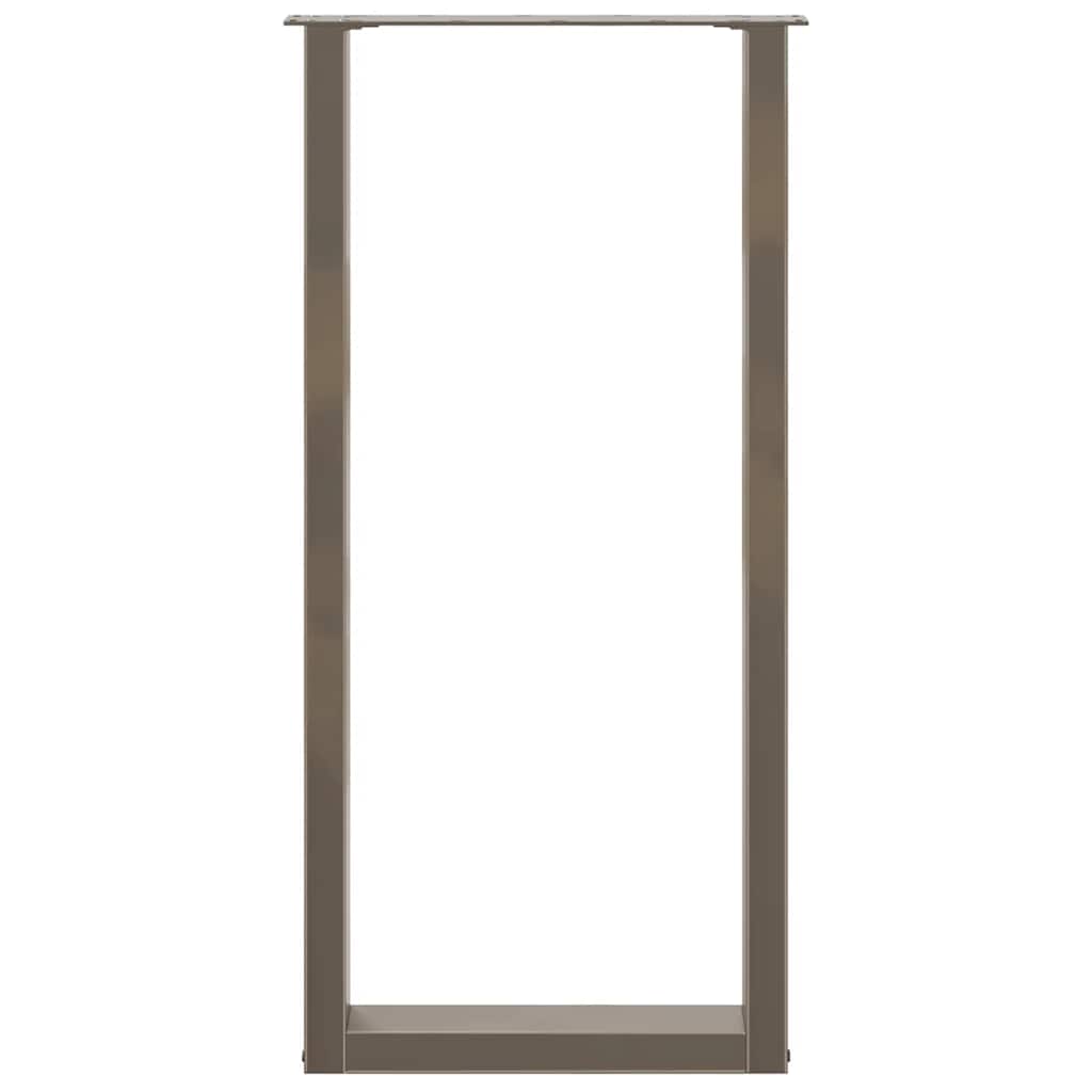 Noge za barski stol U-oblika 2 kom Prirodni čelik 50 x (100-101) cm Čelik