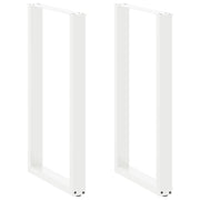 Noge za barski stol U-oblika 2 kom Bijele 60 x (100-101) cm Čelik