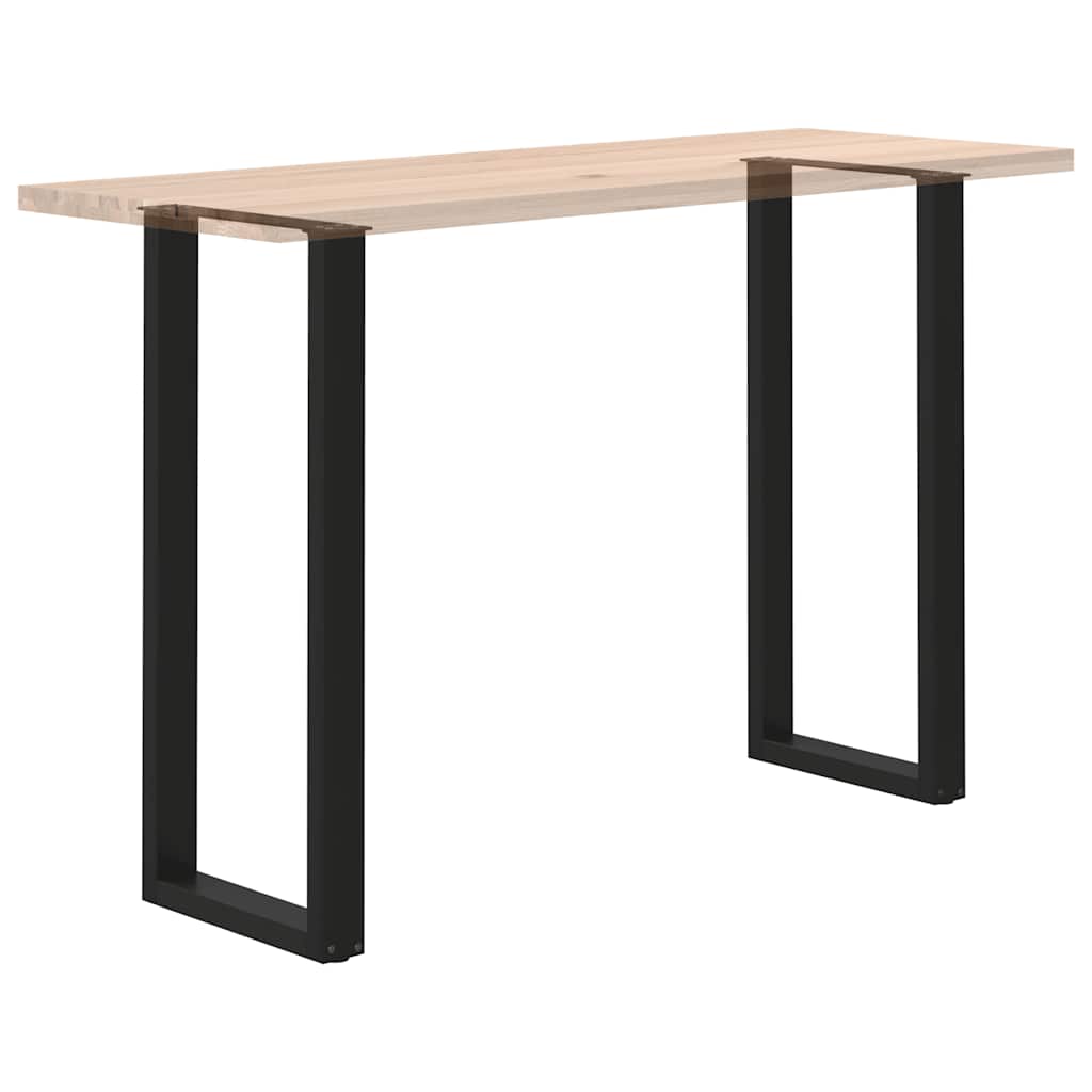 Noge za barski stol U-oblika 2 kom Crne 50 x (110-111) cm Čelik