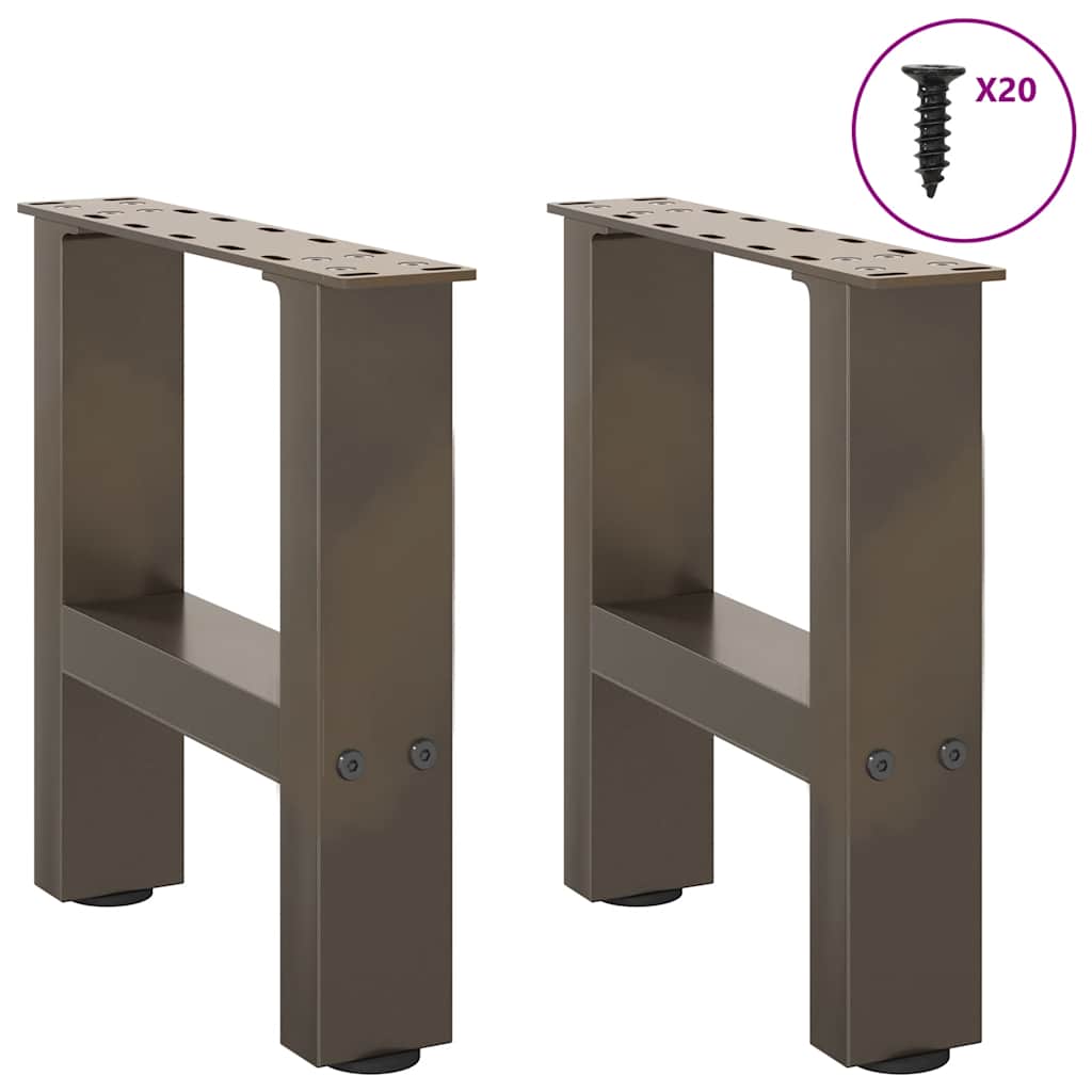 Noge za klub stolić prirodni čelik 2 kom 40 x (30-31) cm čelik