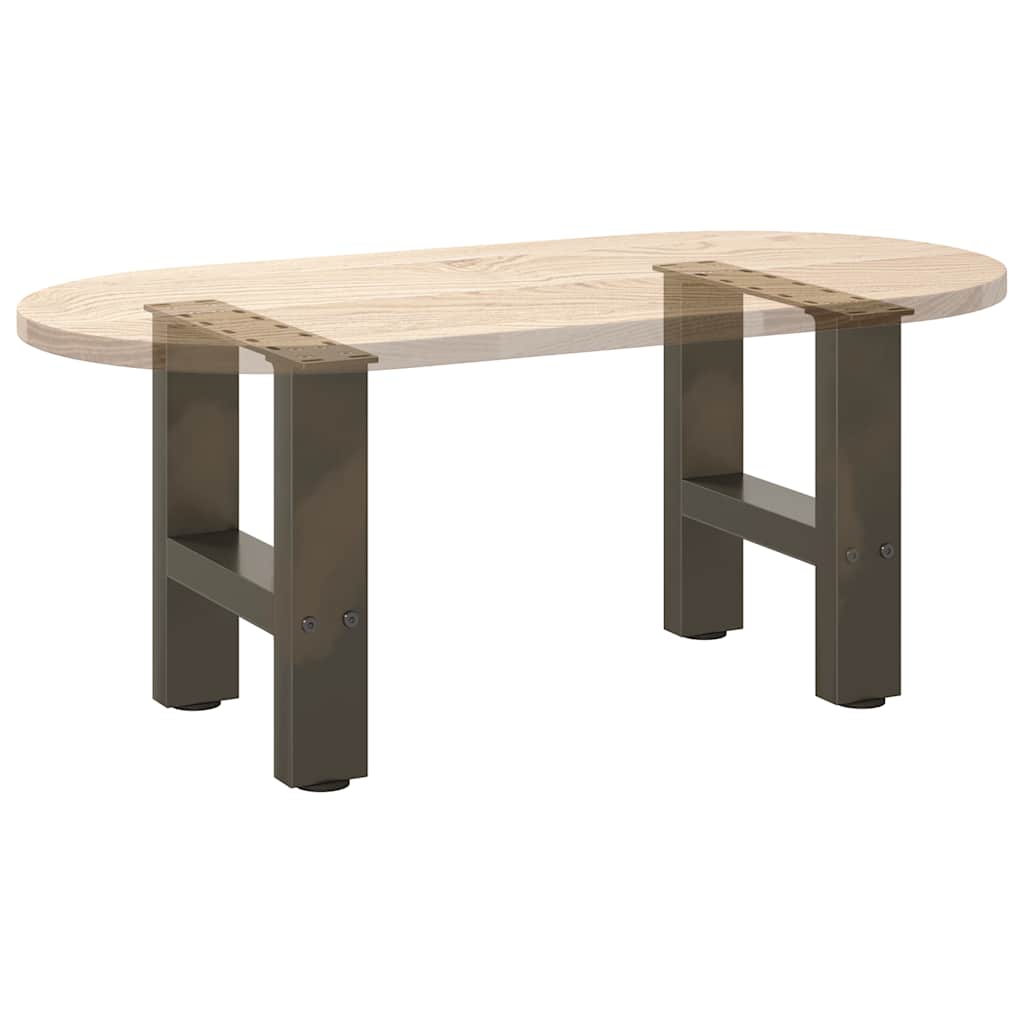 Noge za klub stolić prirodni čelik 2 kom 40 x (30-31) cm čelik