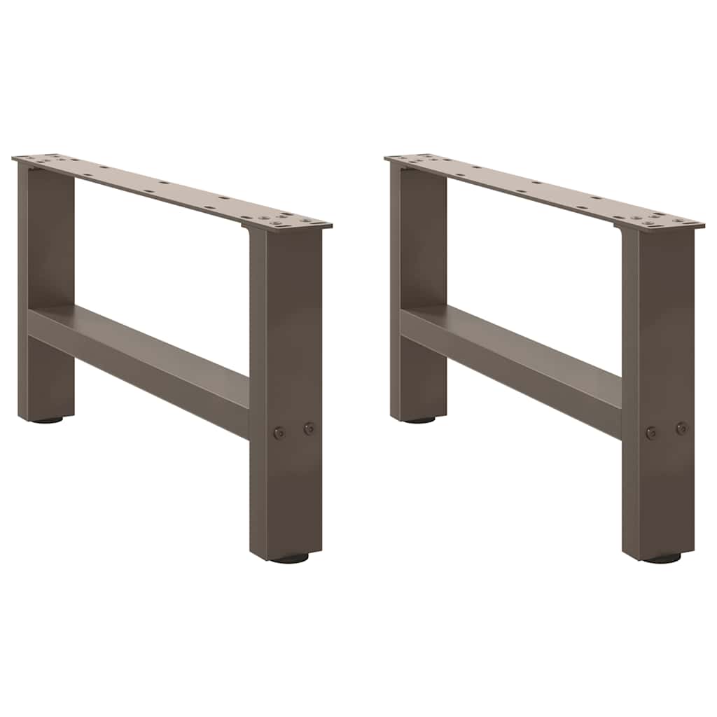 Noge za klub stolić prirodni čelik 2 kom 60 x (30-31) cm čelik