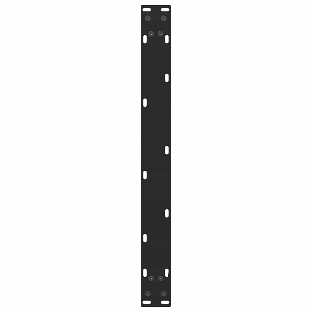 Noge za klub stolić crne 2 kom 70 x (30-31) cm čelik