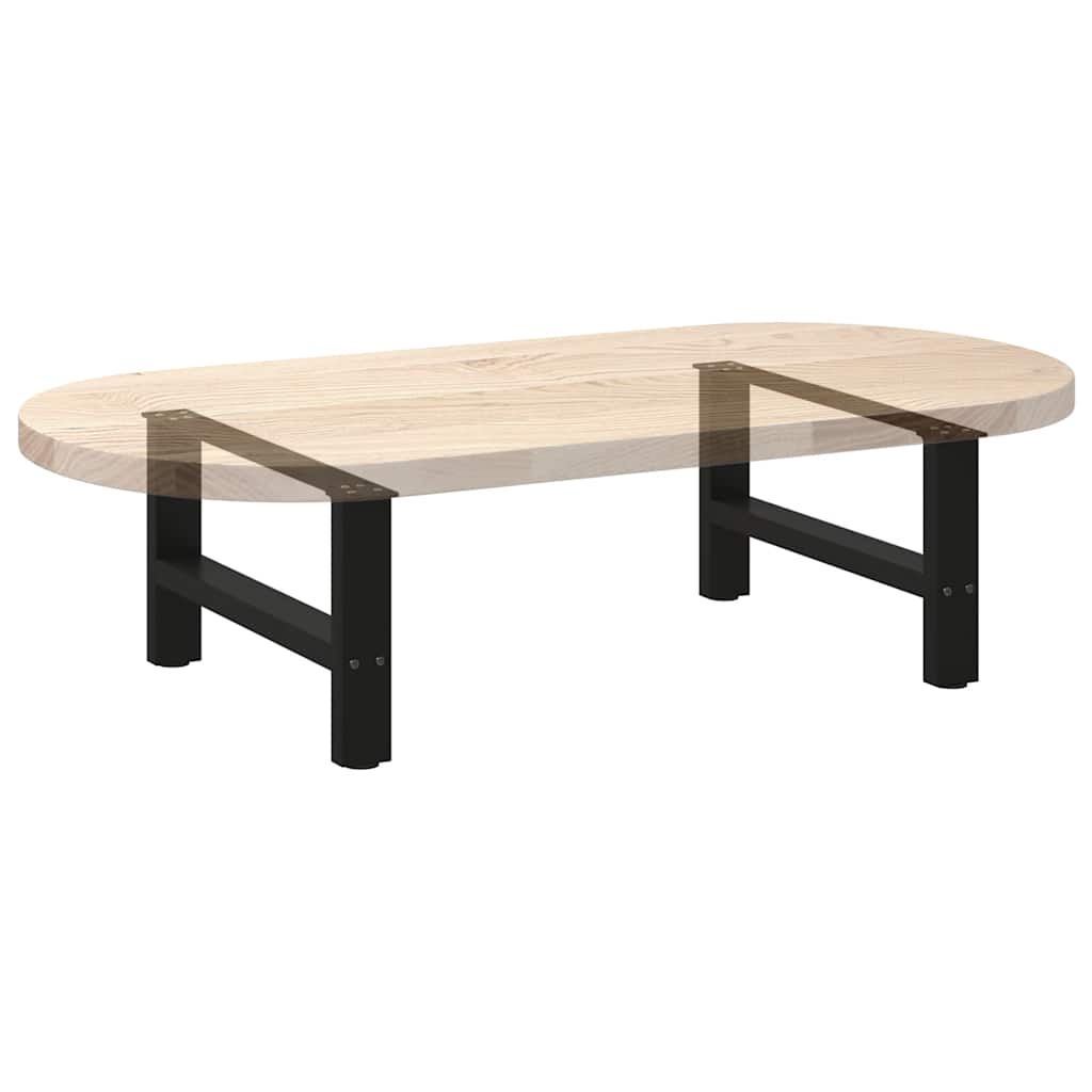 Noge za klub stolić crne 2 kom 70 x (30-31) cm čelik