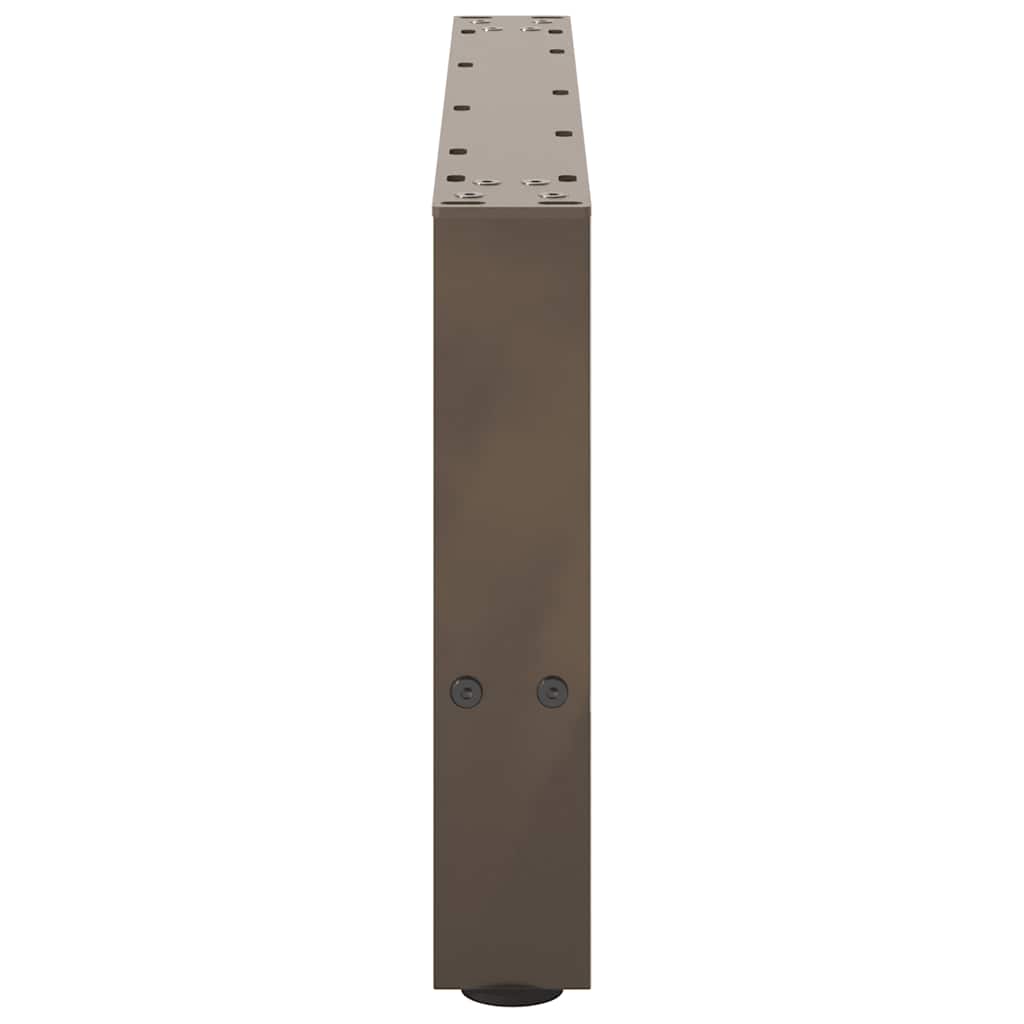 Noge za klub stolić prirodni čelik 2 kom 70 x (30-31) cm čelik