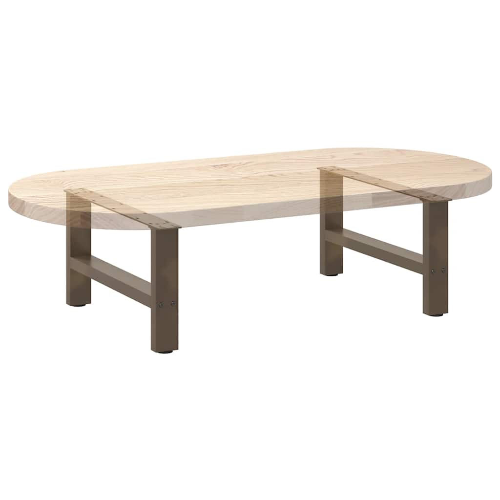 Noge za klub stolić prirodni čelik 2 kom 70 x (30-31) cm čelik