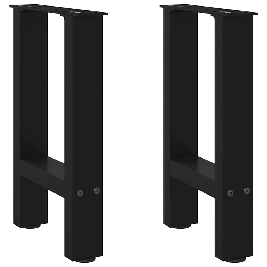 Noge za klub stolić crne 2 kom 28 x (42-43) cm čelik