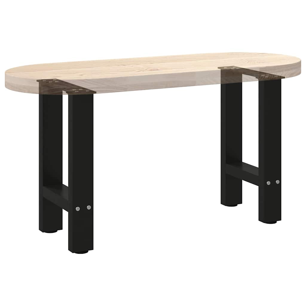 Noge za klub stolić crne 2 kom 38 x (42-43) cm čelik