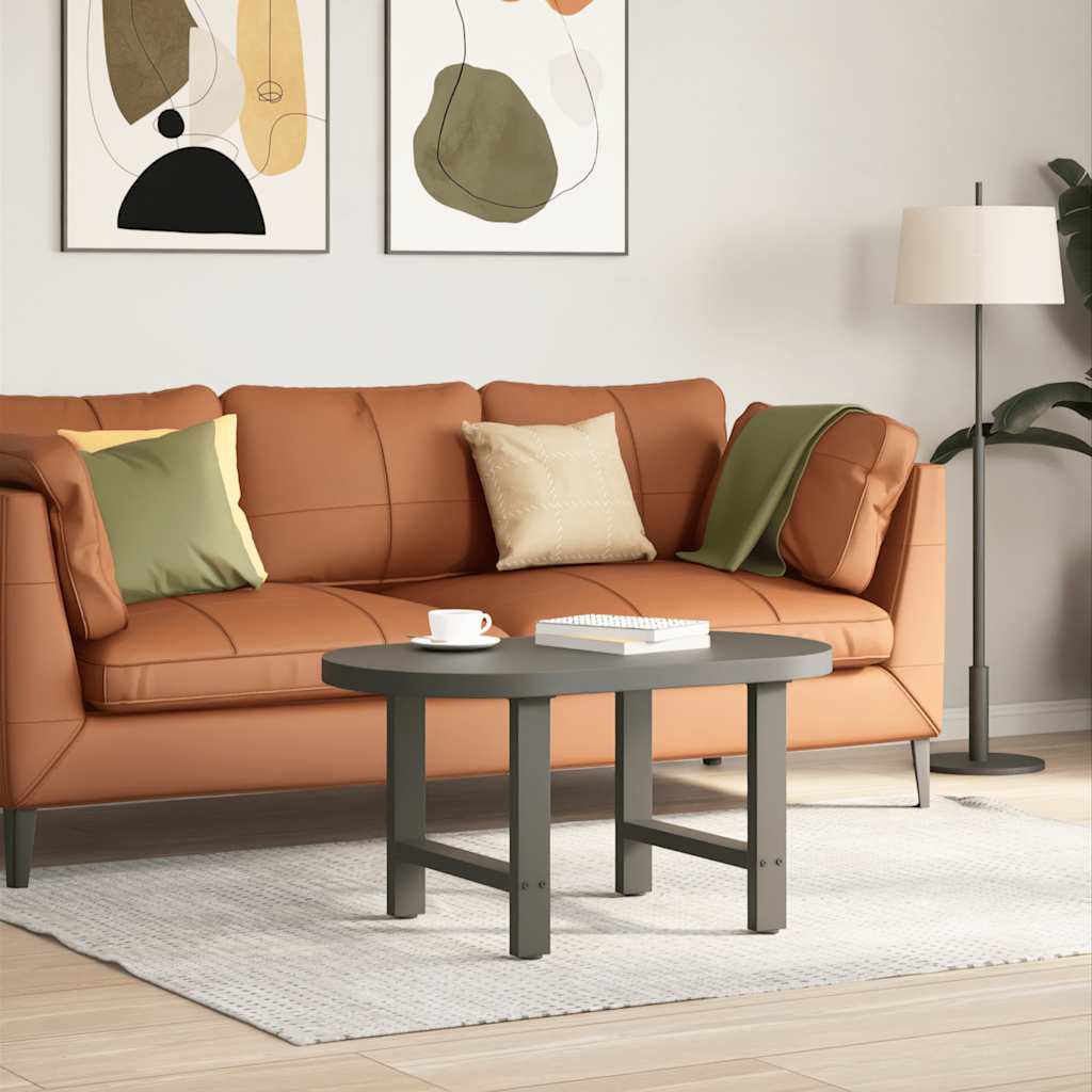 Noge za klub stolić antracit boje 2 kom 60 x (42-43) cm čelik