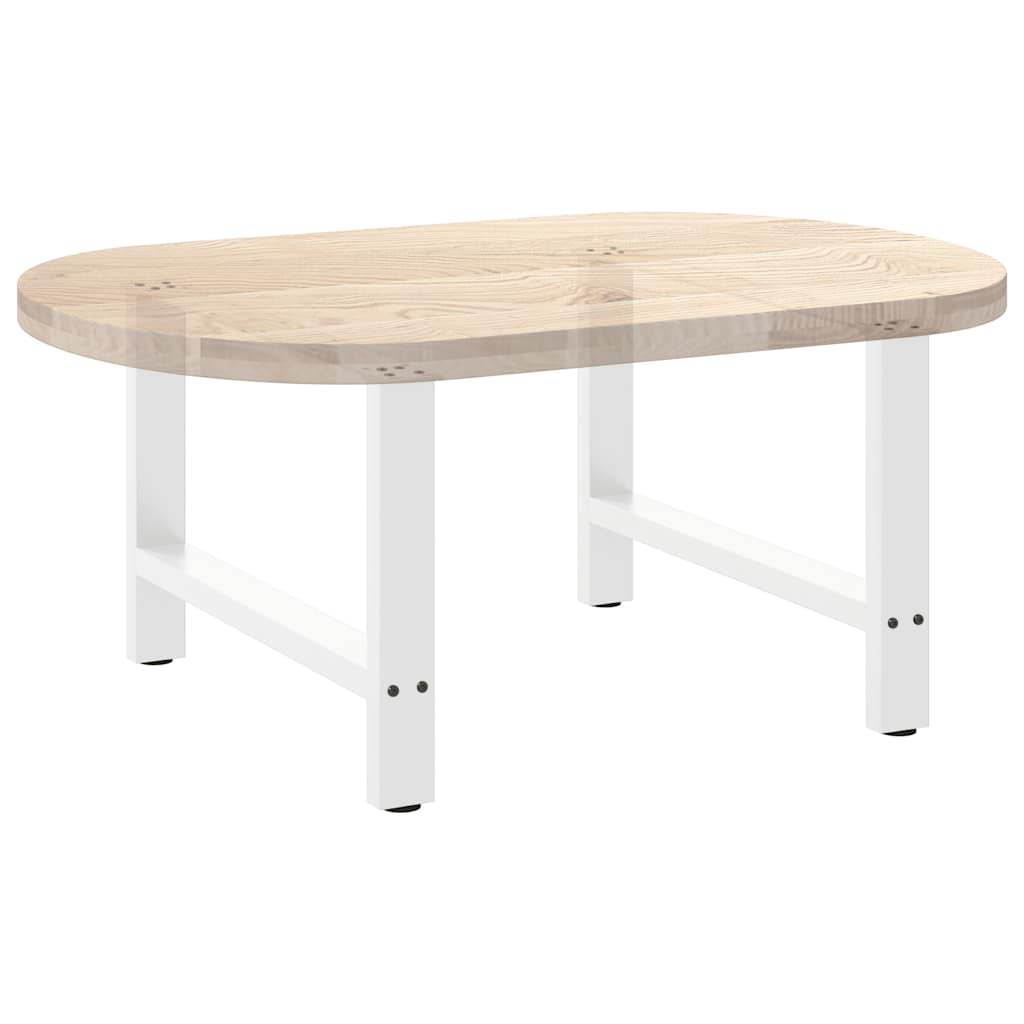 Noge za klub stolić bijele 2 kom 70 x (42-43) cm čelik