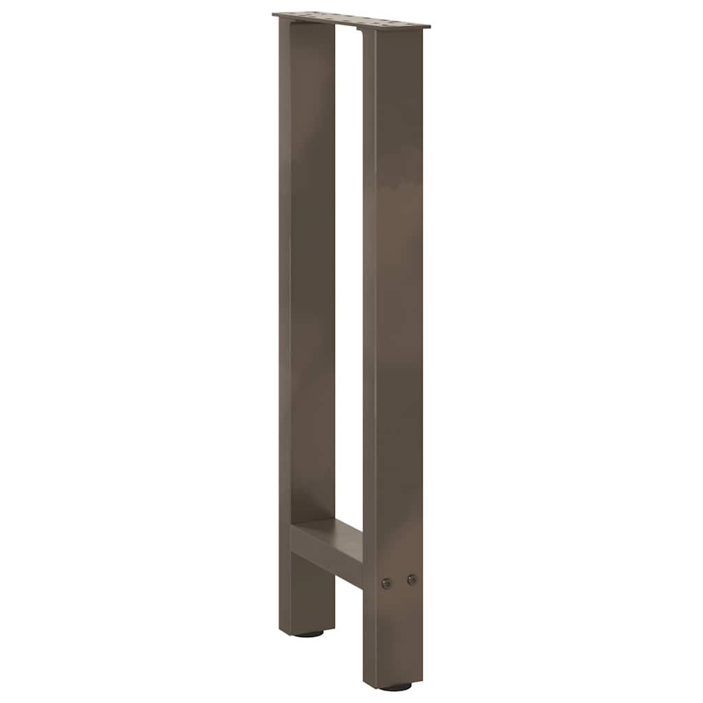 Noge za konzolni stol Prirodni čelik 2 kom 38 x (72-73) cm Čelik