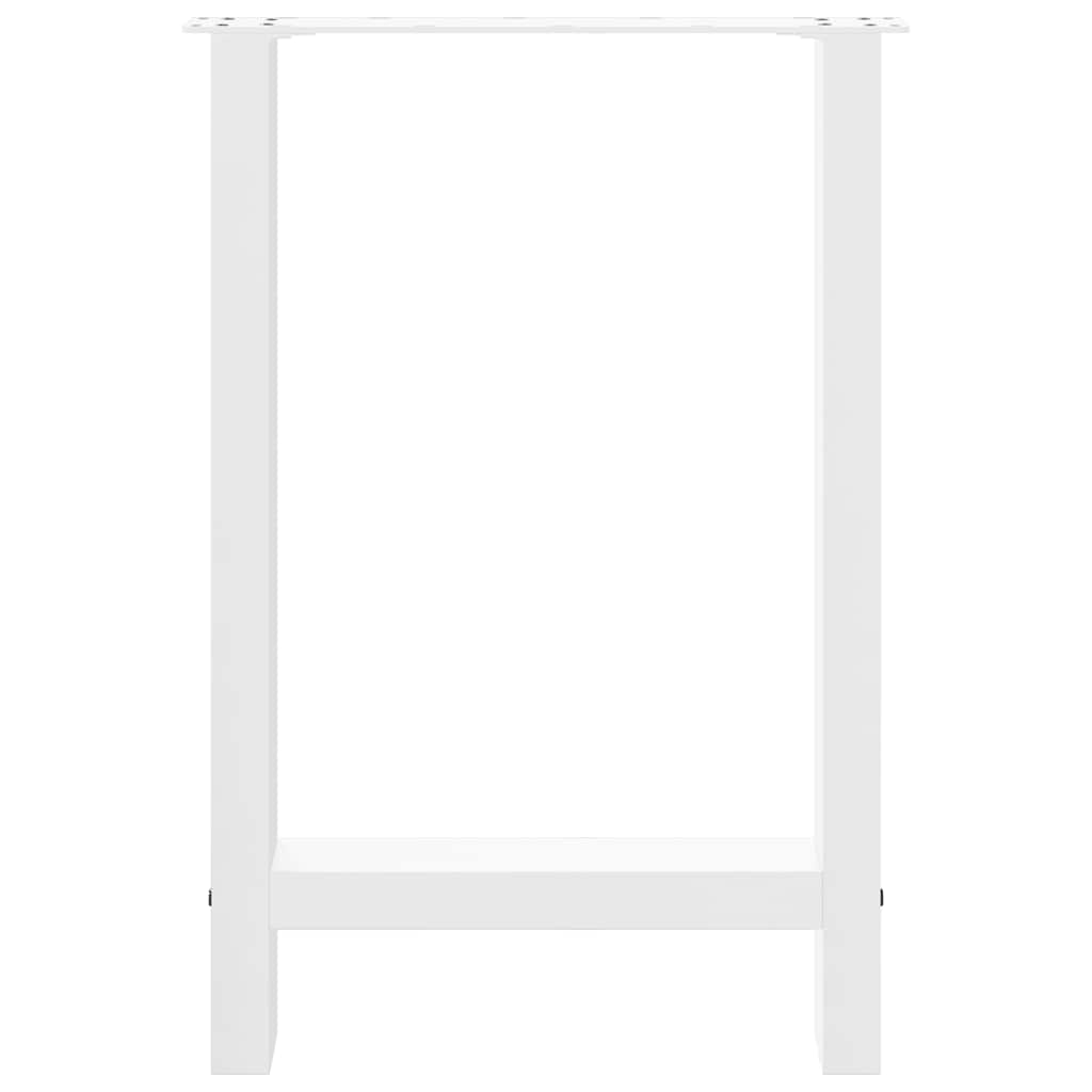 Noge za blagovaonski stol bijele 2 kom 50 x (72-73) cm čelik