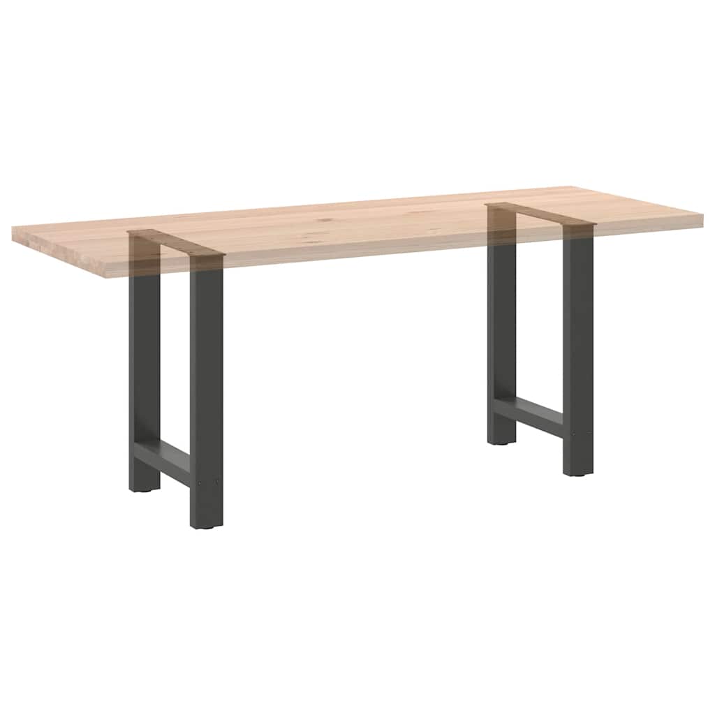 Noge za blagovaonski stol antracit boje 2 kom 50 x (72-73) cm čelik