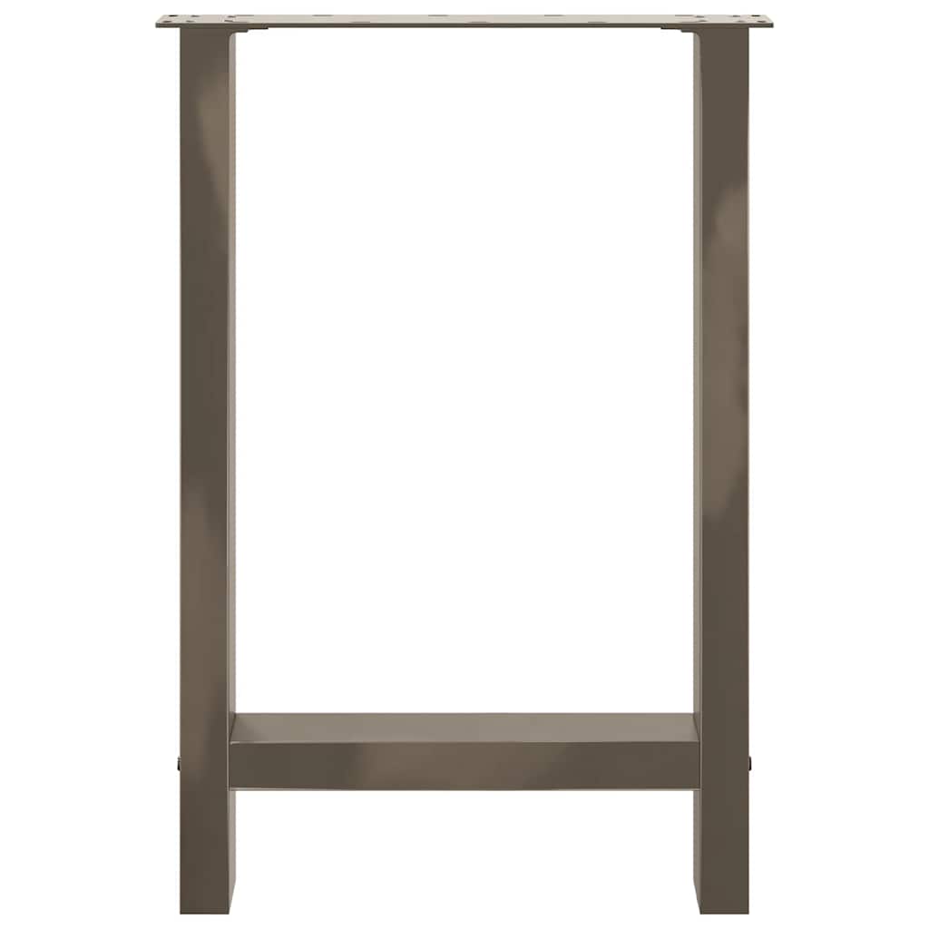 Noge za blagovaonski stol Prirodni čelik 2 kom 50 x (72-73) cm Čelik
