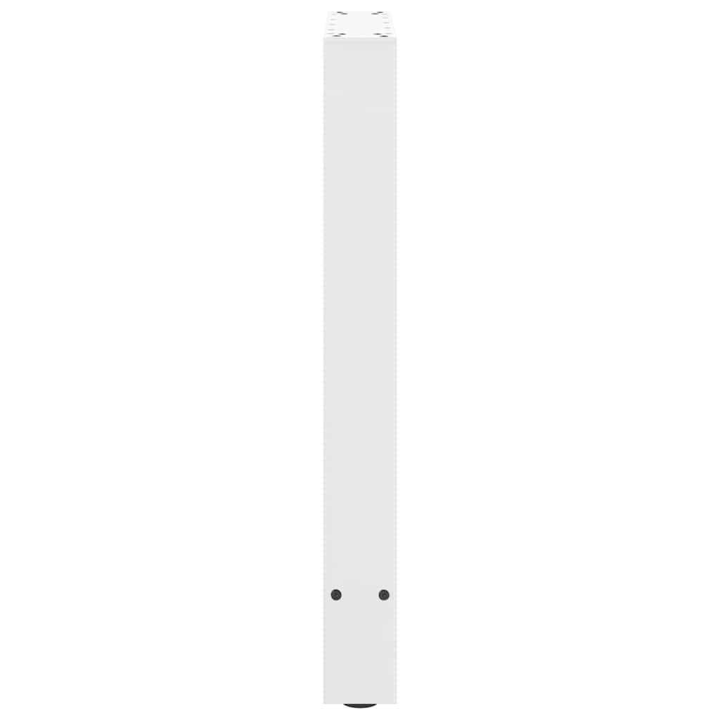 Noge za blagovaonski stol bijele 2 kom 60 x (72-73) cm čelik