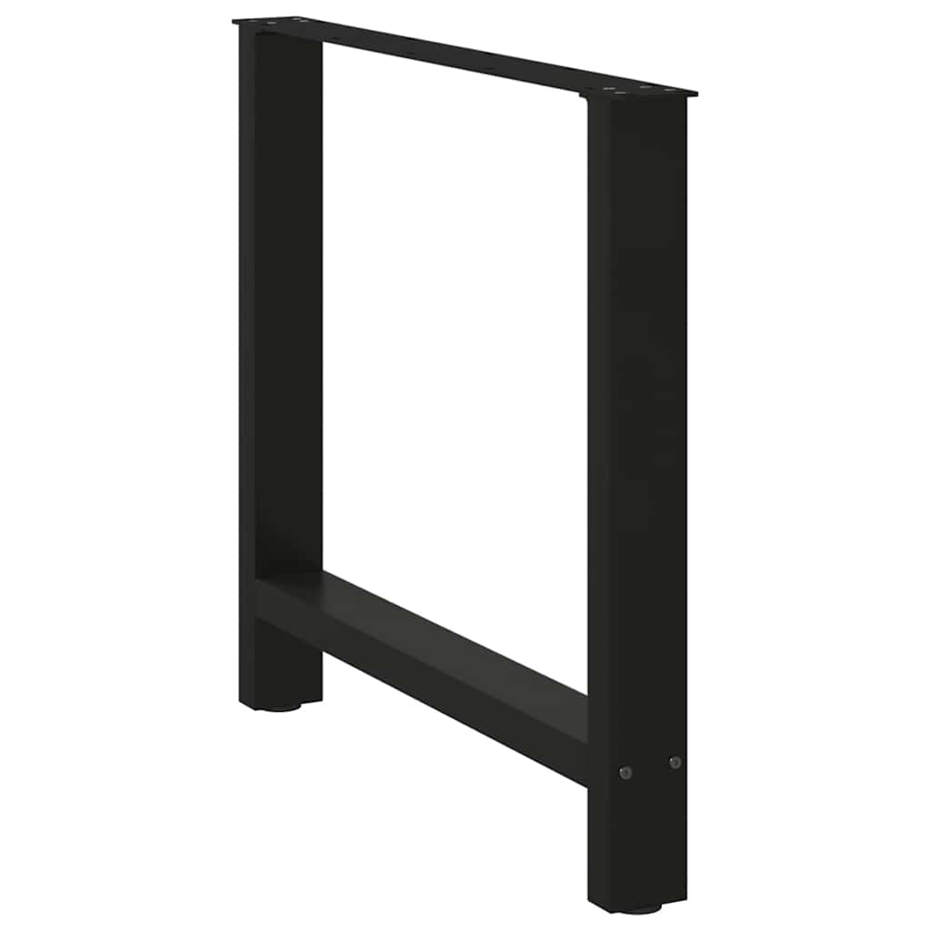 Noge za blagovaonski stol Crne 2 kom 70 x (72-73) cm Čelik
