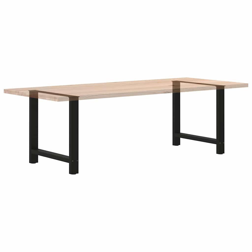 Noge za blagovaonski stol Crne 2 kom 70 x (72-73) cm Čelik