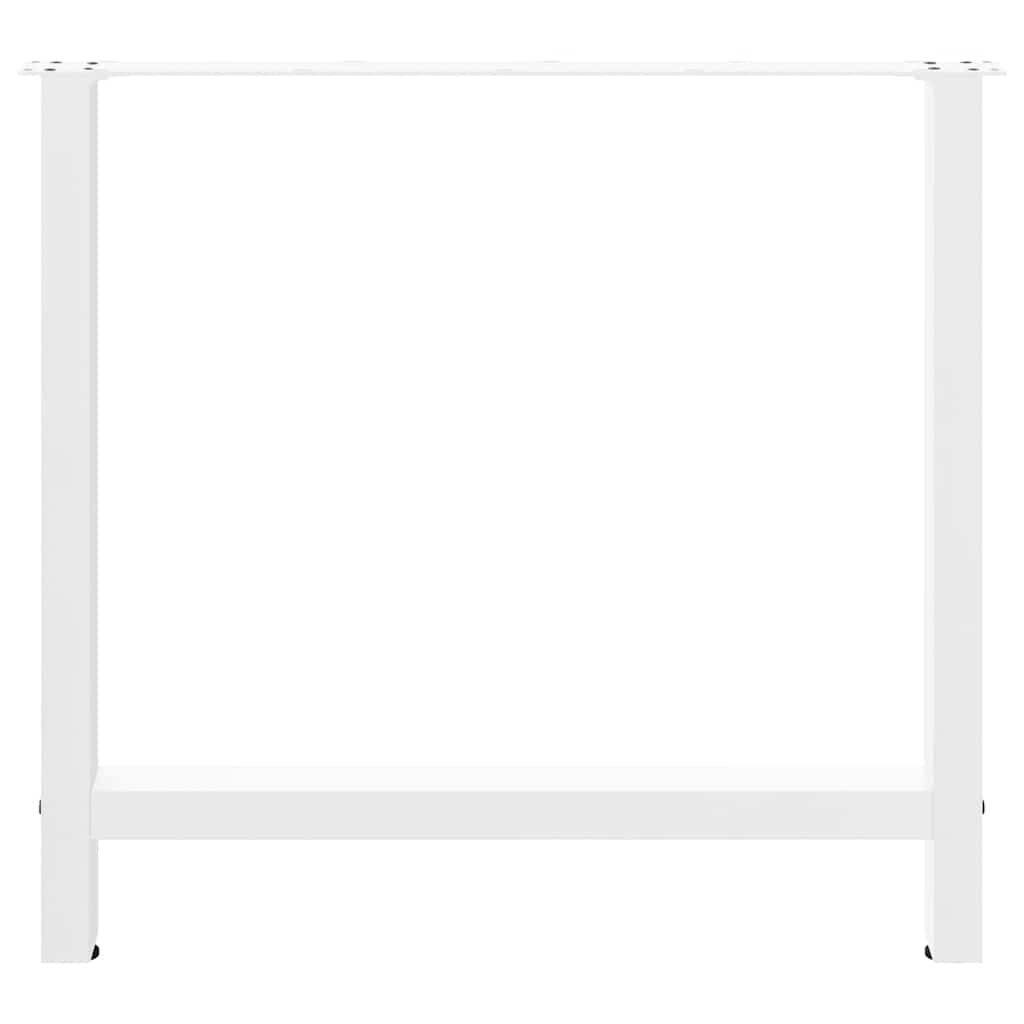 Noge za blagovaonski stol bijele 2 kom 70 x (72-73) cm čelik