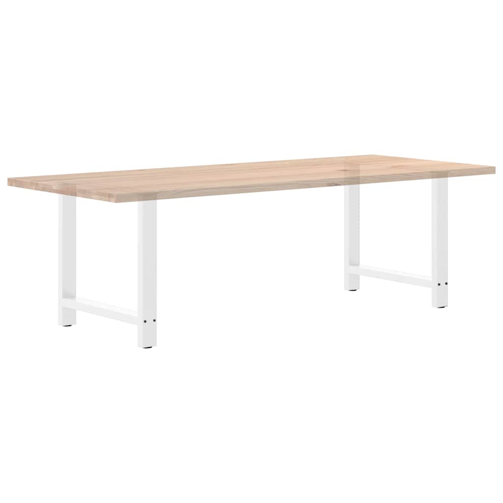 Noge za blagovaonski stol bijele 2 kom 70 x (72-73) cm čelik