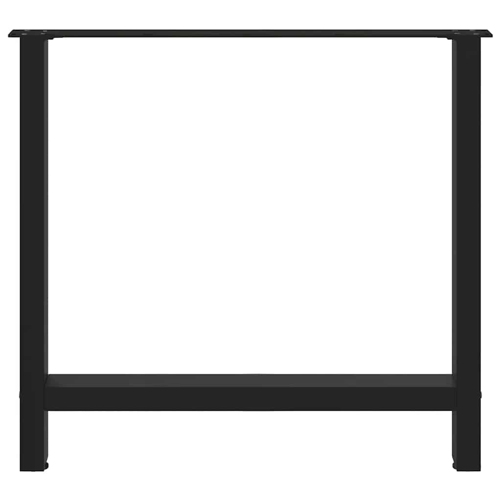 Noge za blagovaonski stol Crne 2 kom 80 x (72-73) cm Čelik