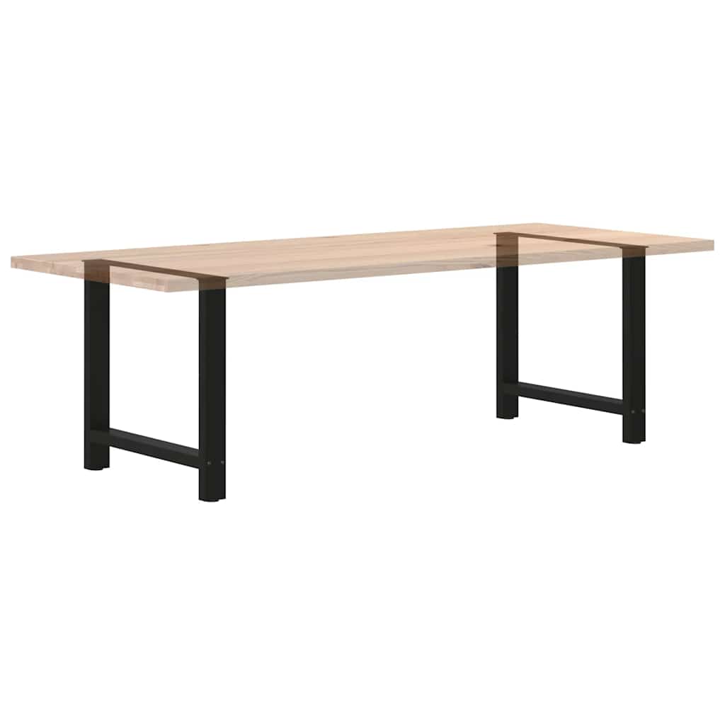 Noge za blagovaonski stol Crne 2 kom 80 x (72-73) cm Čelik