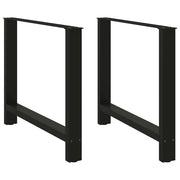 Noge za blagovaonski stol Crne 2 kom 90 x (72-73) cm Čelik
