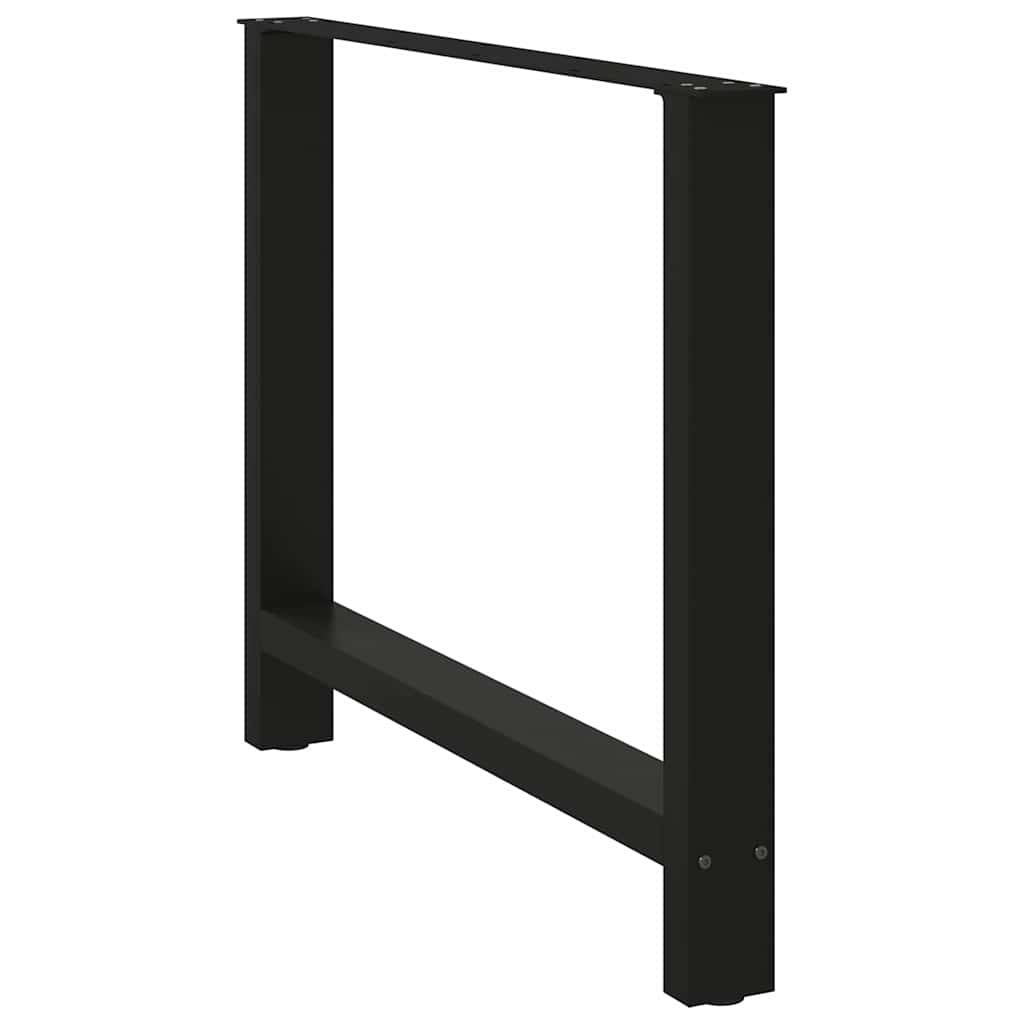 Noge za blagovaonski stol Crne 2 kom 90 x (72-73) cm Čelik