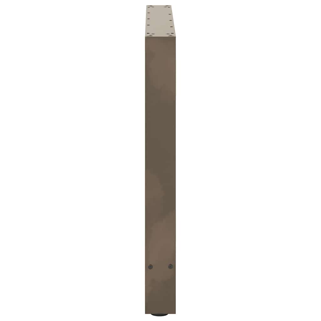 Noge za blagovaonski stol Prirodni čelik 2 kom 100 x (72-73) cm Čelik