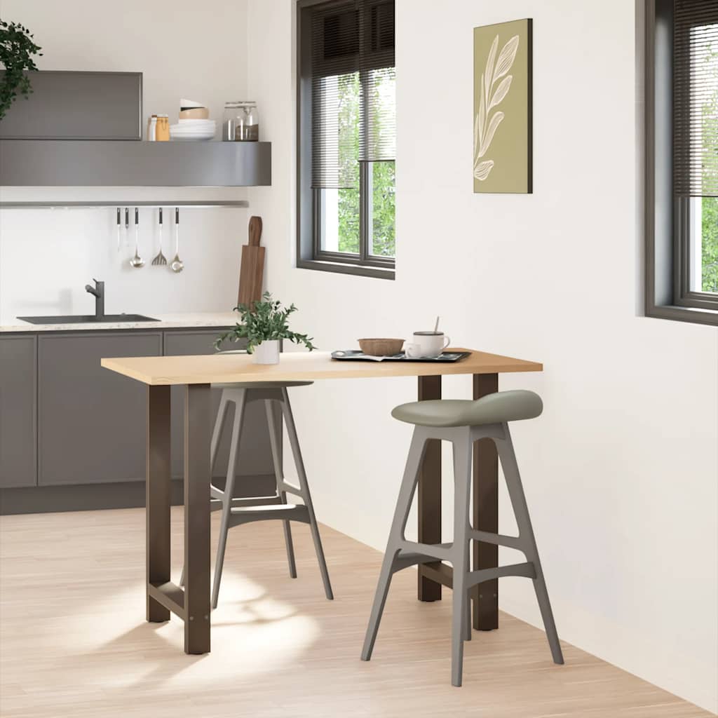 Noge za barski stol Prirodni čelik 2 kom 60 x (90-91) cm Čelik
