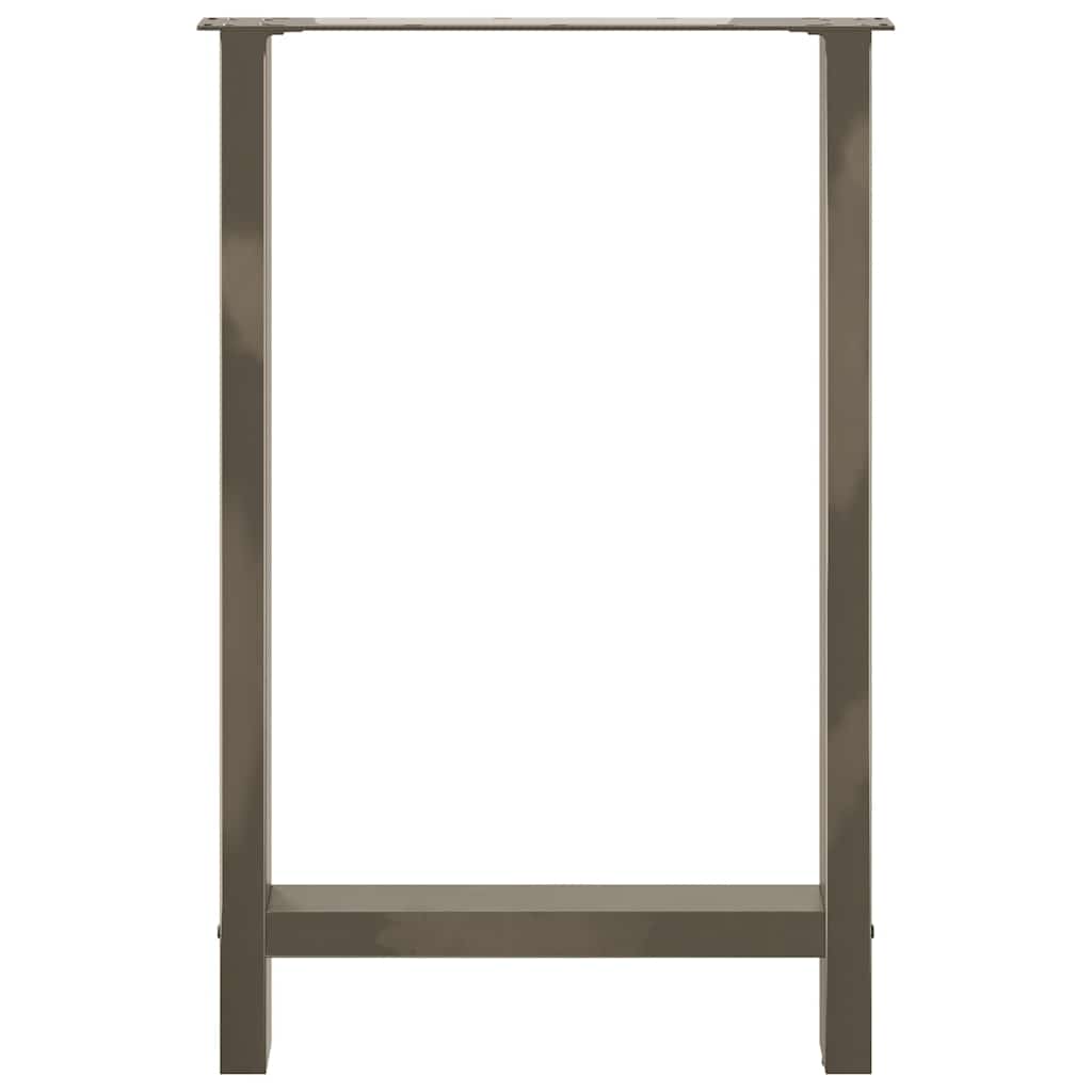 Noge za barski stol Prirodni čelik 2 kom 60 x (90-91) cm Čelik