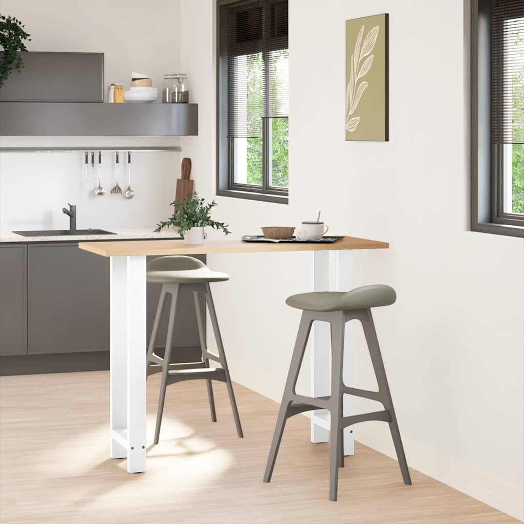 Noge za barski stol Bijele 2 kom 50 x (100-101) cm Čelične
