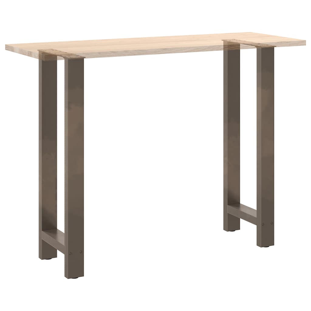 Noge za barski stol Prirodni čelik 2 kom 50 x (100-101) cm Čelik