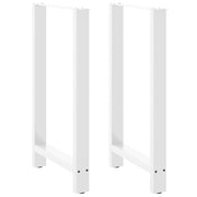 Noge za barski stol Bijele 2 kom 60 x (100-101) cm Čelične