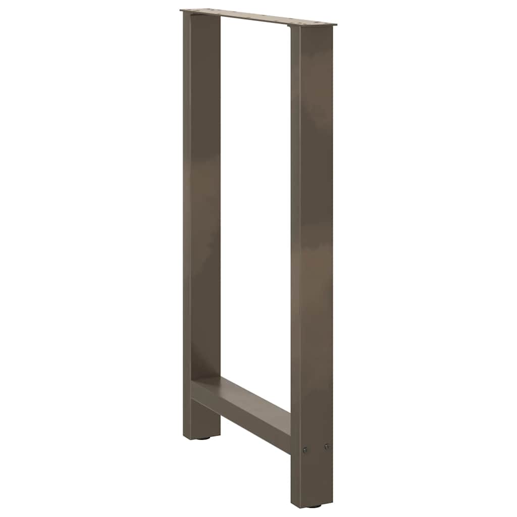 Noge za barski stol Prirodni čelik 2 kom 60 x (100-101) cm Čelik