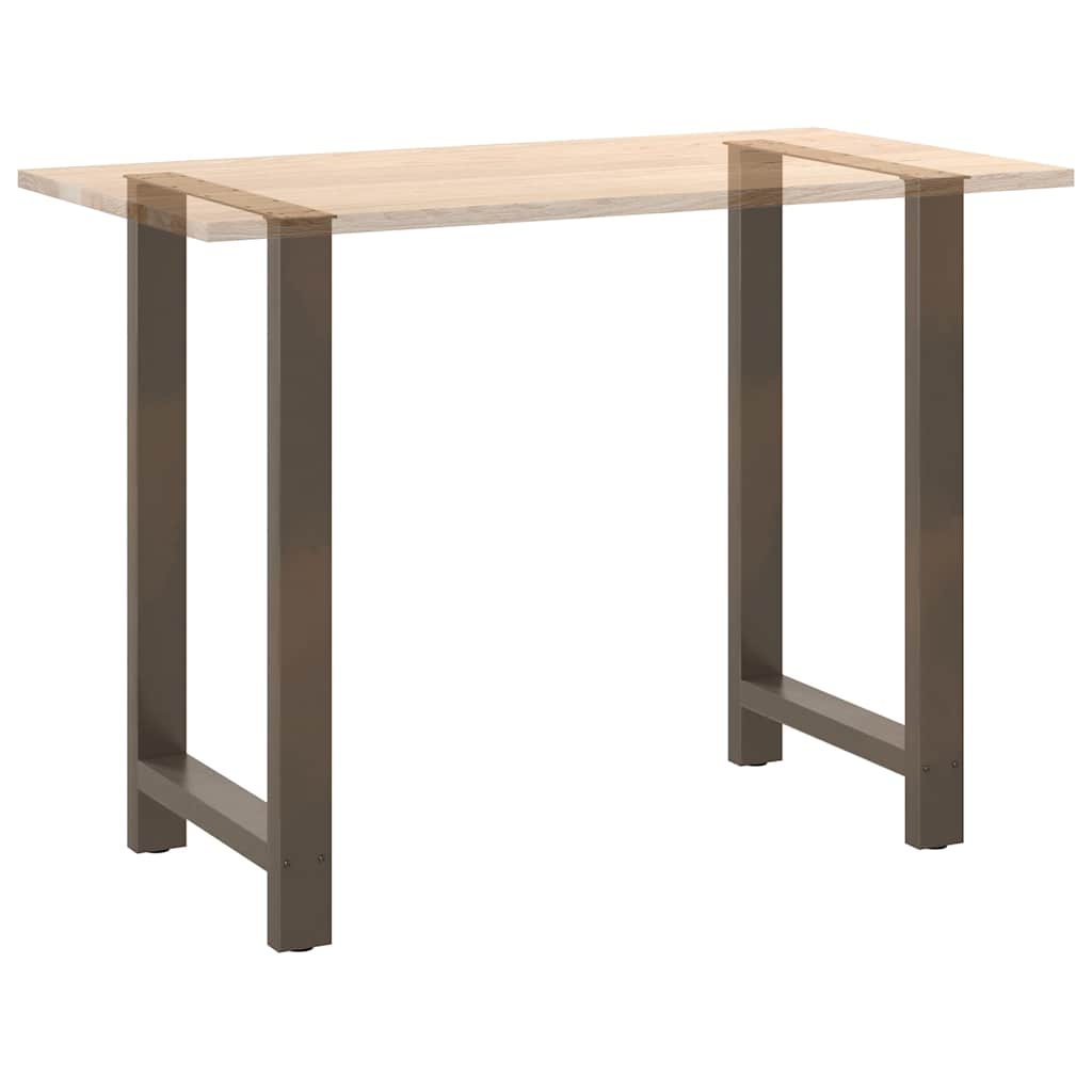 Noge za barski stol Prirodni čelik 2 kom 60 x (100-101) cm Čelik