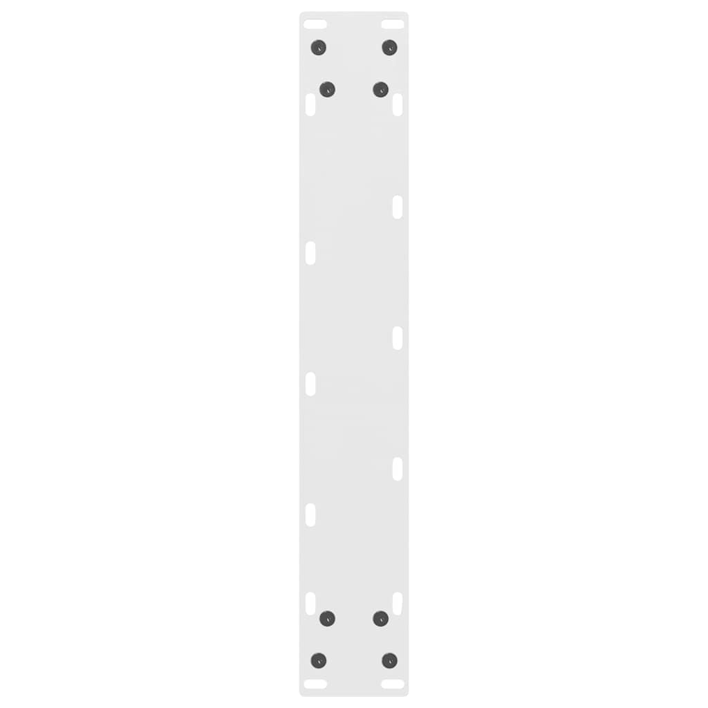 Noge za barski stol Bijele 2 kom 40 x (110-111) cm Čelične