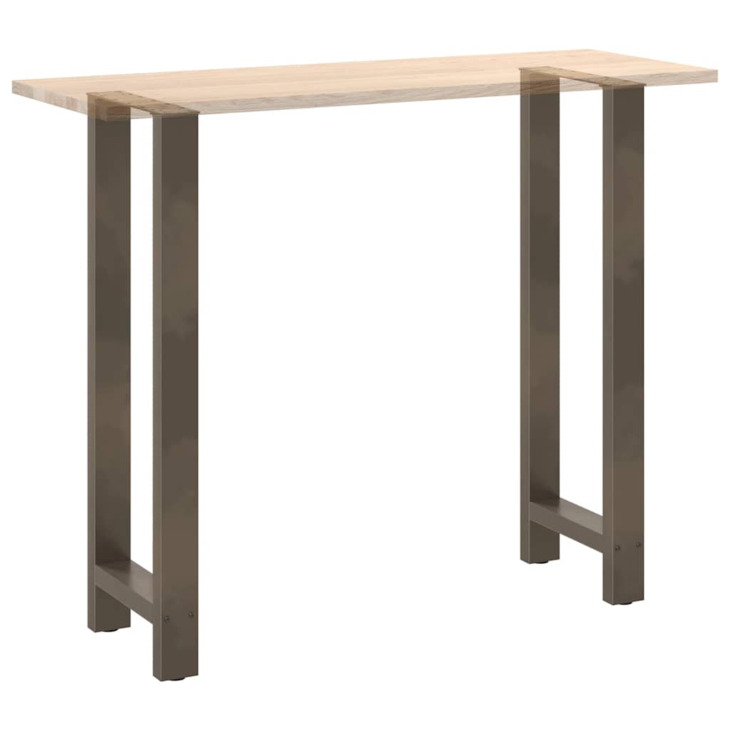 Noge za barski stol Prirodni čelik 2 kom 50 x (110-111) cm Čelik