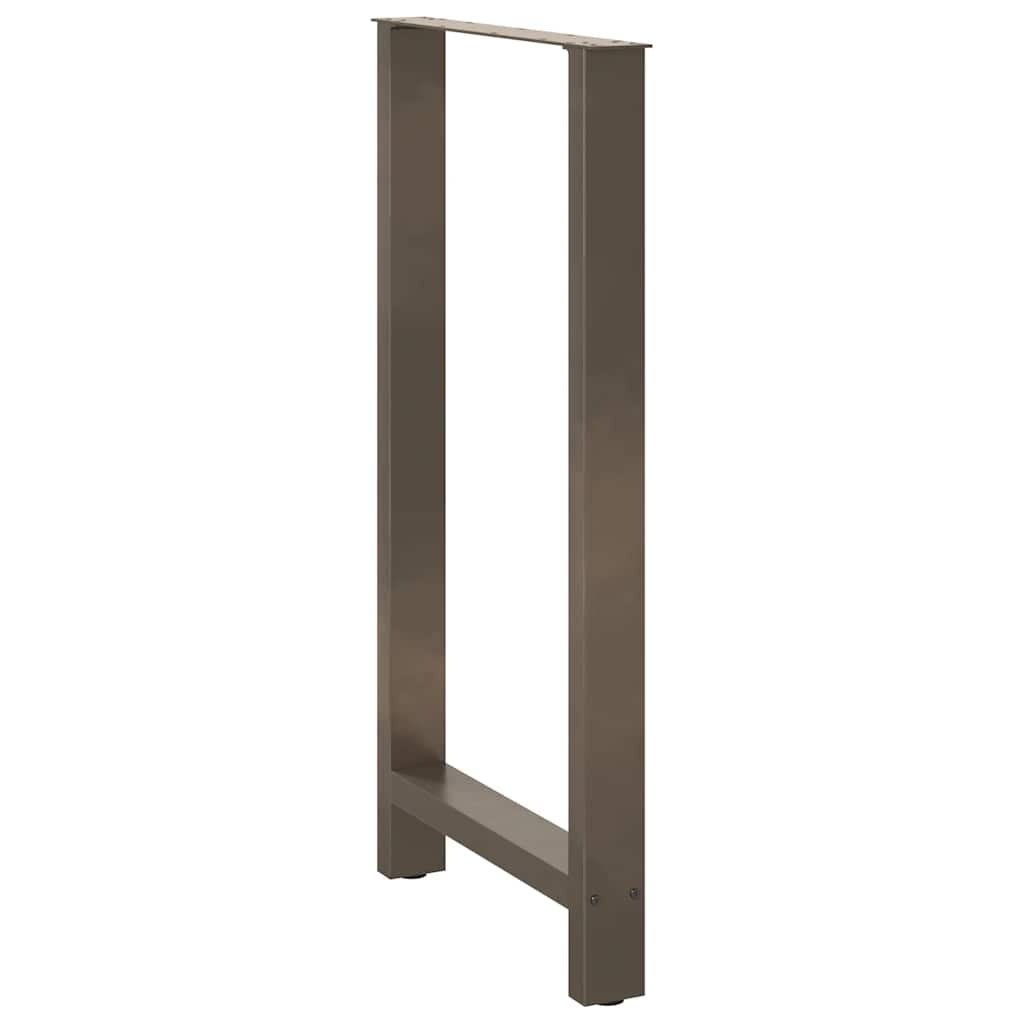 Noge za barski stol Prirodni čelik 2 kom 60 x (110-111) cm Čelik