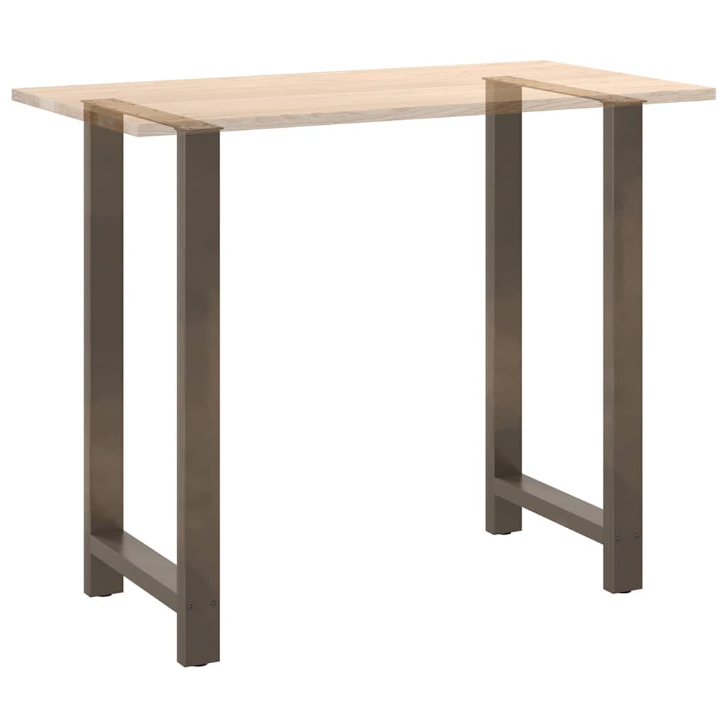 Noge za barski stol Prirodni čelik 2 kom 60 x (110-111) cm Čelik