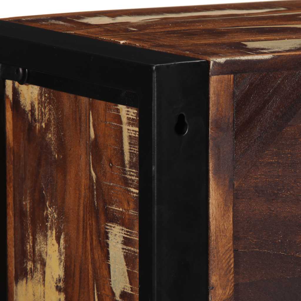 TV ormarić Višebojni 80x30x25 cm puno drvo, obrađeno