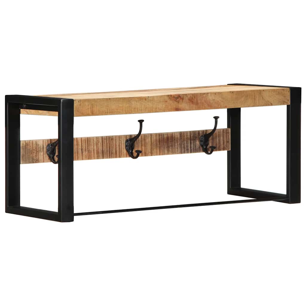 Vješalica za kapute 80x35x35 cm Puno grubo drvo Mango