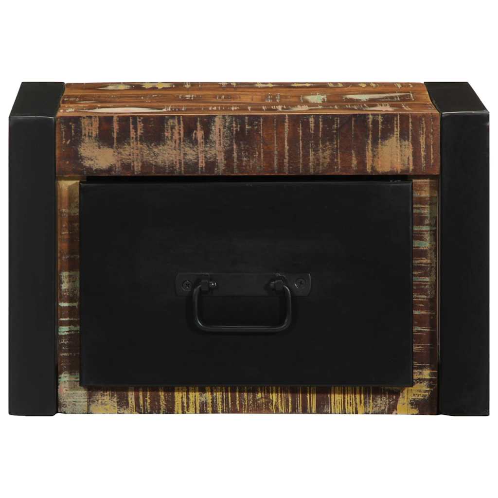 Noćni ormarić Višebojni 40x35x25 cm puno drvo, reciklirano