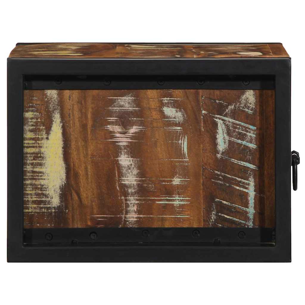 Noćni ormarić Višebojni 40x35x25 cm puno drvo, reciklirano