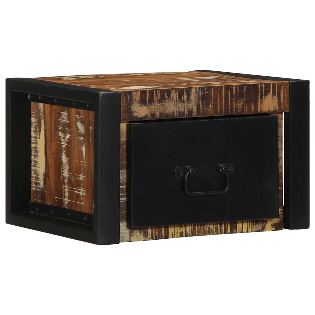 Noćni ormarići 2 kom Višebojni 40x35x25 cm Obrađeno puno drvo