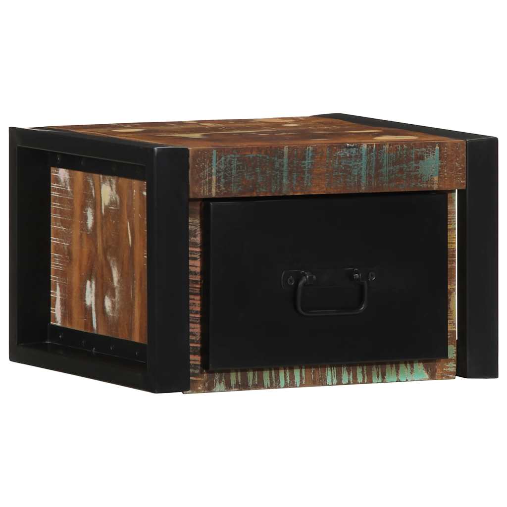Noćni ormarići 2 kom Višebojni 40x35x25 cm Obrađeno puno drvo