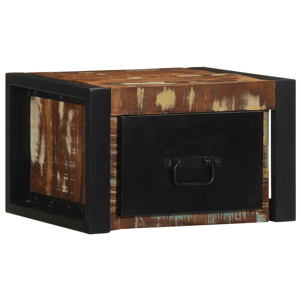 Noćni ormarići 2 kom Višebojni 40x35x25 cm Obrađeno puno drvo