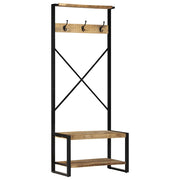 Stalak za odjeću 80x40x190 cm Puno grubo drvo Mango
