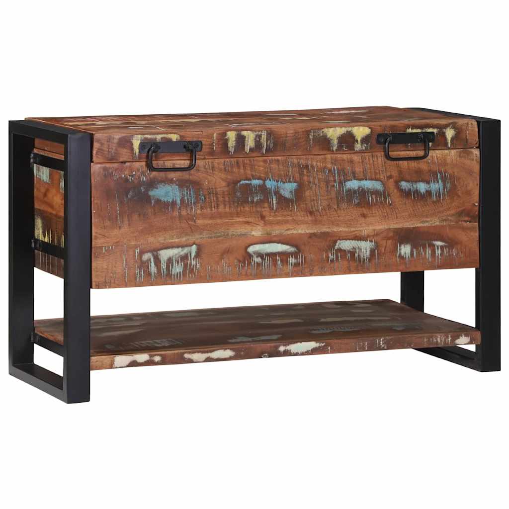 Kutija za spremanje s pohranom Šareni Čvrsto drvo iz reciklaže