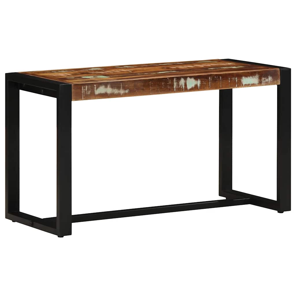 Višebojna klupa 80x35x45 cm Obrađeno puno drvo